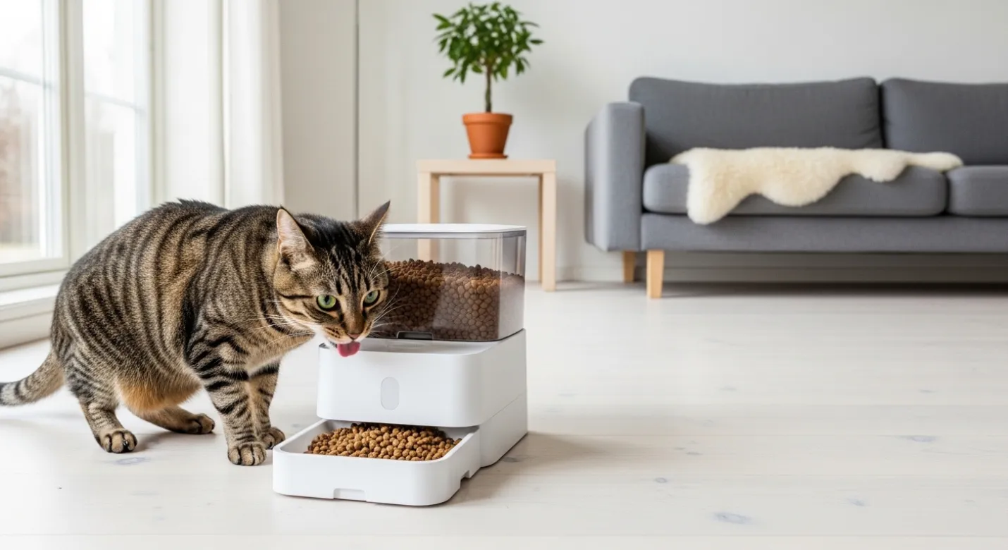 comedouro inteligente para cães e gatos rotina automatizada