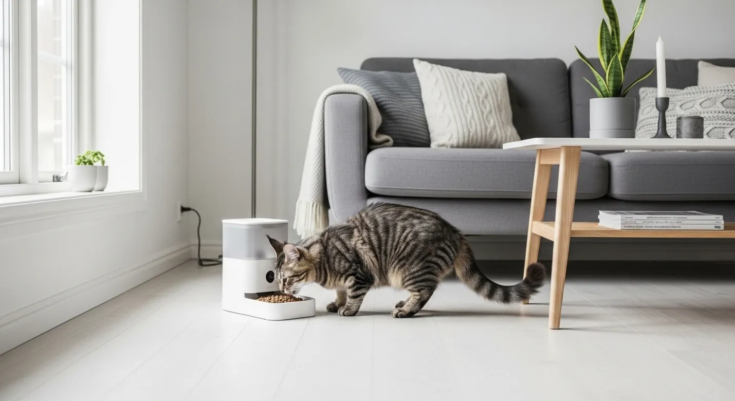 comedouro automático para gatos e cães pequenos